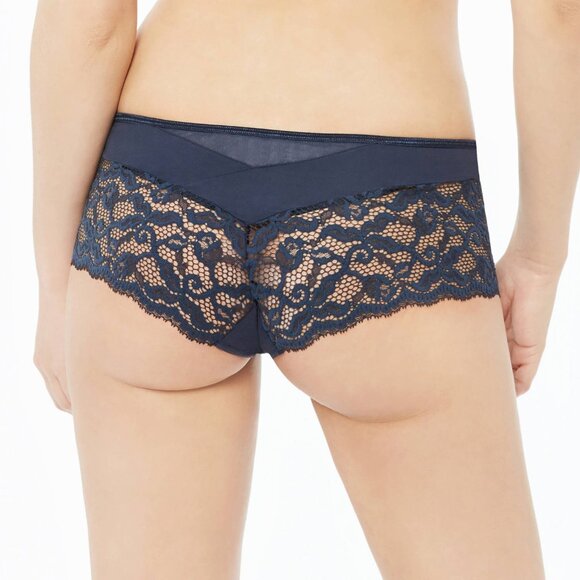 Lou Belle De Lou Hipster Sheer Lace Panty in White Size Small NWT - Picture 4 of 5